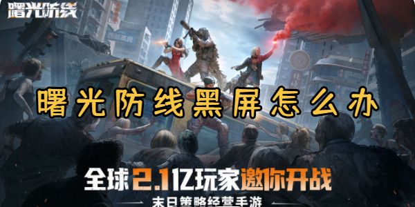 曙光防线黑屏怎么办