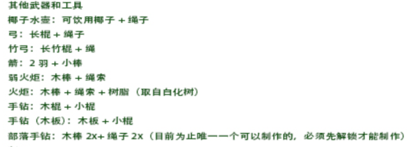 《绿色地狱》弓合成方法