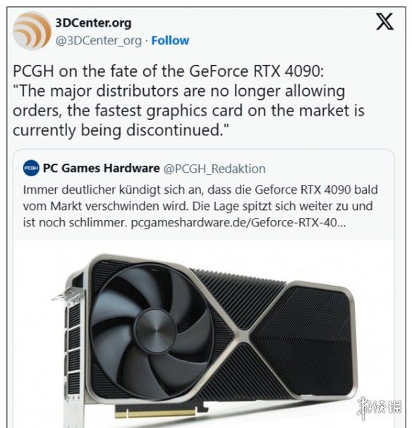 继RTX4090-4090D后RTX4080SUPER也将在10月停产 继RTX4090-4090D后RTX4080SUPER也将在10月停产