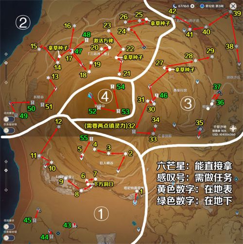 原神千壑沙地有多少草神瞳 原神千壑沙地有多少草神瞳