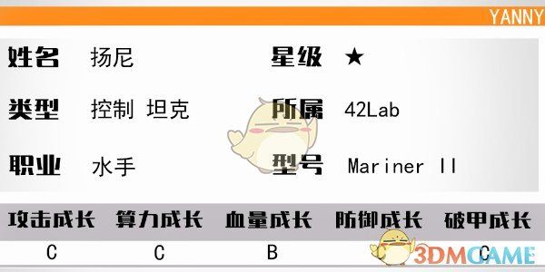 少女前线:云图计划扬尼技能介绍 少女前线:云图计划扬尼技能介绍