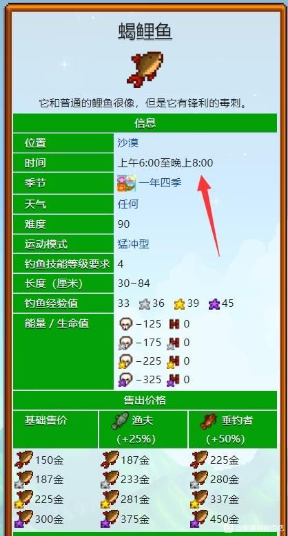 星露谷物语蝎鲤鱼怎么钓时间、位置、季节 星露谷物语蝎鲤鱼怎么钓时间、位置、季节