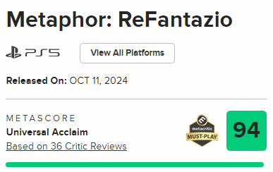 暗喻幻想:ReFantazio未发先热,Steam畅销榜攀升至第五 暗喻幻想:ReFantazio未发先热,Steam畅销榜攀升至第五