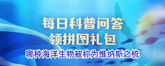 哪种海洋生物被称为维纳斯之梳 哪种海洋生物被称为维纳斯之梳