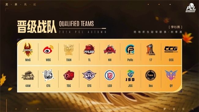 PUBGPCL2024秋季赛16强名单出炉,总冠军之夜谁能夺冠 PUBGPCL2024秋季赛16强名单出炉,总冠军之夜谁能夺冠