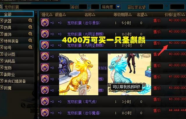 dnf拍卖行有年宠吗,春节宠物交易热爆4000万一只 dnf拍卖行有年宠吗,春节宠物交易热爆4000万一只