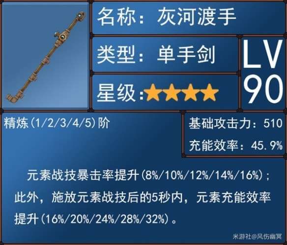 原神4.0版水主武器选择推荐 原神4.0版水主武器选择推荐