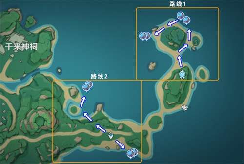 原神海灵芝采集路线图