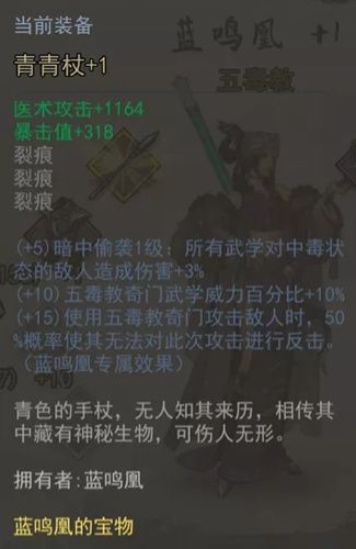 我的侠客青青杖怎么样装备属性介绍 我的侠客青青杖怎么样装备属性介绍