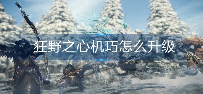 狂野之心机巧怎么升级 狂野之心机巧怎么升级
