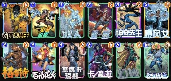 漫威终极逆转幻视暴风女锁区卡组构建分享 漫威终极逆转幻视暴风女锁区卡组构建分享